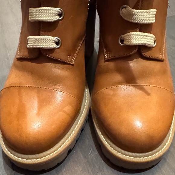 Christian Louboutin Tan Lace-Up Boots - Picture 10 of 12